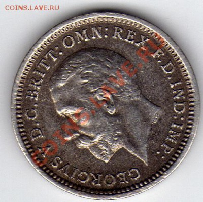 Ag Великобритания 3 пенса 1934 до 26.03.12-22.00мск (1843) - 40