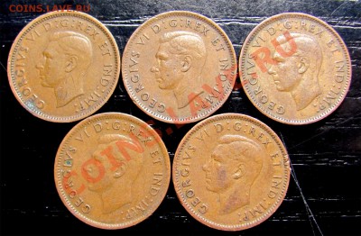 H81 Подборка 1¢ Канада 5 шт 1940-42-43-45-46 до 23.03 в 22°° - H81 Canada 1c 1940-42-43-45-46_2