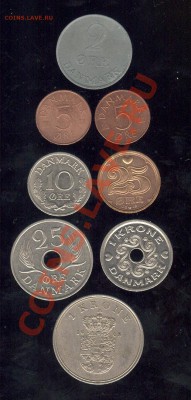 Дания 8 монет до 23.3.12 в 20:00 - Дания 001