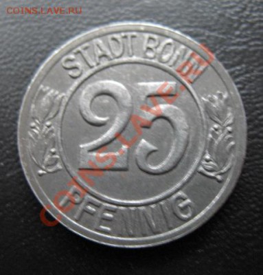 1920 г, город Бонн, 25 пфеннигов, до 27.03 в 21-00 мск - бон 25 а