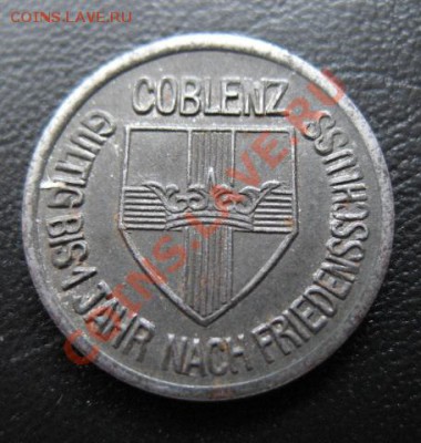 1918 г, Кобленц, 10 пфеннигов, до 27.03 в 21-00 мск - н кобленц а
