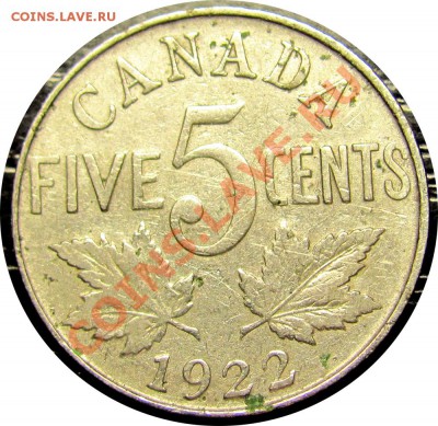H84 Канада 5¢ 1922 до 25.03 в 22°° - H84 5c 1922_1