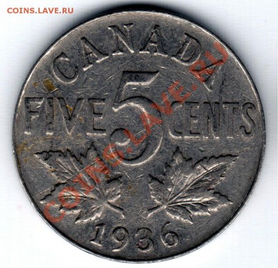 G62 Канада 5¢ 1936 до 25.03 в 22°° - G62 5c 1936_1