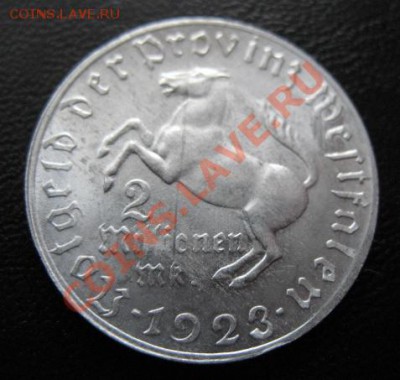 1923 г, Вестфалия, 2 млн М, до 27.03 в 21-00 мск - вест 2 млн 