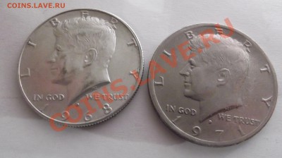2 монеты по 50с 1968 Ag +1971 США до 23.03 22.00 со 199р - DSCF1904