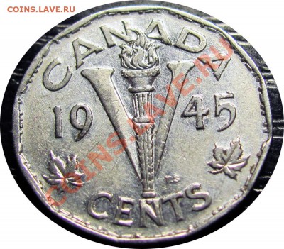 H99 Канада 5¢ 1945 Victory Nickel  до 28.03 в 22°° - H99 1945_1