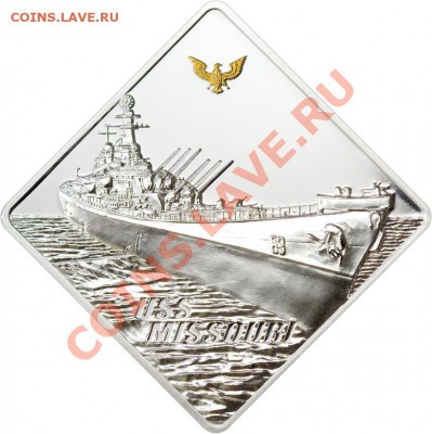 Монеты с Корабликами - USS_Missouri_r