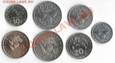 7 монет Французской Каледонии до 27.03.12 22:00 по Москве - Франки1