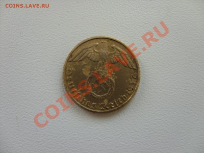 5 пфеннигов Германия 1937J. До 28.03.2012 до 23:59 по Москве - 5 пф 1937 J - 2.JPG