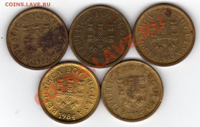 ПОРТУГАЛИЯ ЭСКУДО 1981-85 (5ШТ.) ДО 29.03.12 В 22Ч (1907) - img427