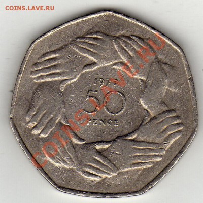 ВЕЛИКОБРИТАНИЯ 50 ПЕНСОВ 1973 ЕЭС ДО 29.03.12-22Ч (1692) - img480