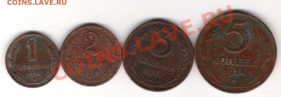 1,2,3,5 коп 1924 г Предпродажная оценка - Изображение 1049