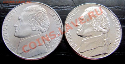 I13 США 5¢ 2004P, 2004D Peace 2 шт. UNC до 31.03 в 22°° - I13 2004 USA 5c Peace 2 pcs_2