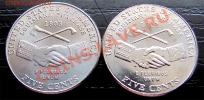 I13 США 5¢ 2004P, 2004D Peace 2 шт. UNC до 31.03 в 22°° - I13 2004 USA 5c Peace 2 pcs_1