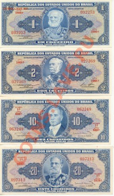 Боны Бразилии 1,2,10,20 Крузейро (ABNC) до 27.03.12  21-00(м - Brasil_1