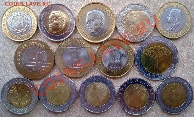 Иностранные биметаллические монеты: - 240320124669