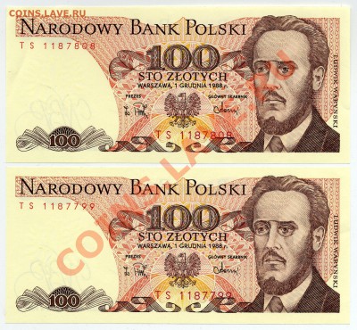 Польша,1988, 100 злотых - Польша 88 1