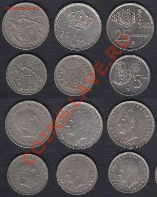 Испания 6 монет до 28.03.2012 22-00 - Испания