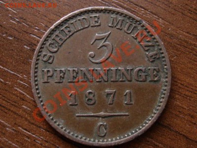 Германия Пруссия 3 пфеннинга 1871 С до 29.03.12 в 21.00 М - IMG_6772