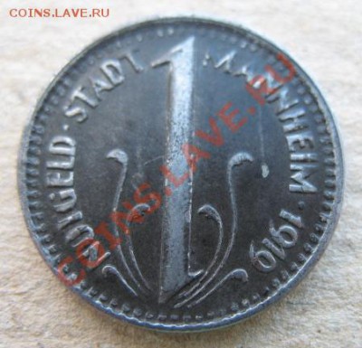 1919 г, Манхейм , 10 пфеннигов, до 03.04 в 21-00 мск - нот манх а