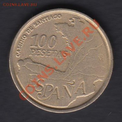 Испания 100 песет 1993 до 29.03.2012 22-00 - 111