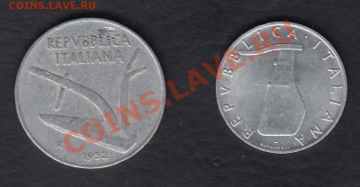 Италия 5 лир 1954 и 10 лир 1952 до 29.03.2012 22-00 - 222