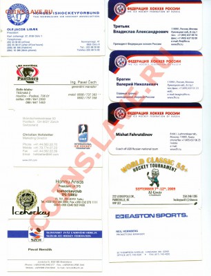 Визитки клубов НХЛ, и пр. хоккейные. 20 шт. Оценка. - Business Cards_2