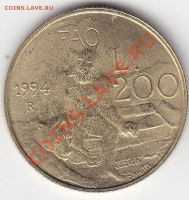 САН МАРИНО 200 лир 1994 FAO до 3.04 22:00 мск - IMG_0036