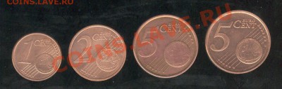 4 шт. разных евроцентов до 3.4.12 в 22:00 - Евро разные1 001