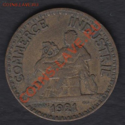 Франция 2 франка 1921 до 31.03.2012 22-00 - Франция 02