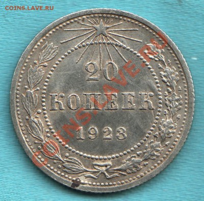 20 копеек 1923 год, хорошая, до 06 апр. в 22:00 - САМ-4-Scan-120327-0002