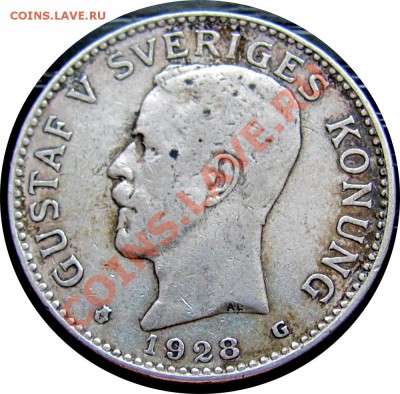 I29 AG Швеция 2 кроны 1928 до 05.04 в 22°° - I29 Sweden 2 kr 1928_1