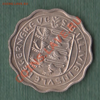 Гернси, 3 Пенса 1956 (03.04) - A 1