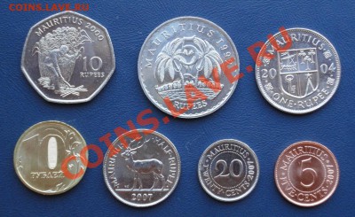 Маврикий. Комплект монет в UNC до 06.04.12 в 22-00 - Маврикий 1