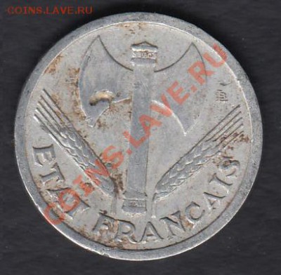 Франция 1 франк 1943 до 02.04.2012 22-00 - 222