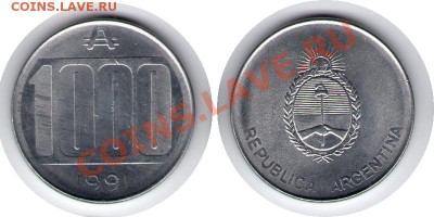 >L< Аргентина 1000 песо 1991 до 7.04.12 18:00 - Аргентина_1000_песо_91