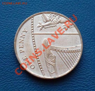 Великобритания 1 пенни 2010 UNC до 06.04.12 в 22-00 - Брит 1п 1