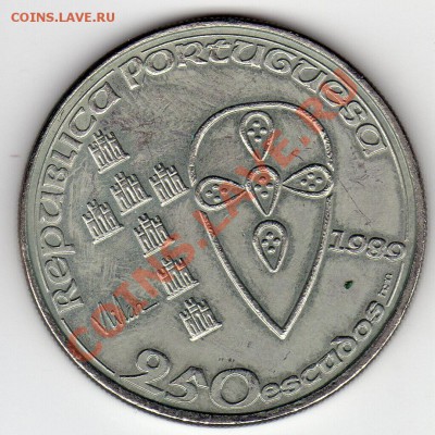 ПОРТУГАЛИЯ 250 ЭСКУДО 1989 ЮБИЛЕЙ СТРАНЫ ДО 05.04-22Ч(1859) - img750