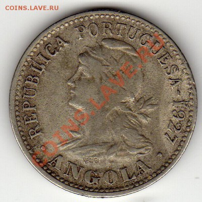 АНГОЛА 4 МАКУТЫ (20 СЕНТАВО) 1927 ДО 05.04.12 В 22МСК (1949) - img782