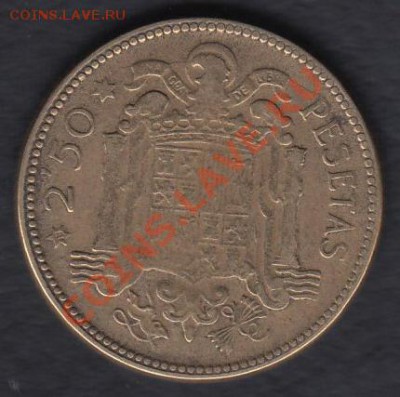 Испания 2,5 песеты 1953 до 03.04.2012 22-00 - 111