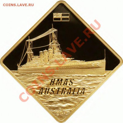 Монеты с Корабликами - HMAS_Australia_Au_r