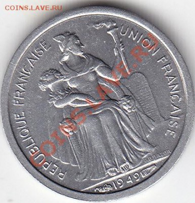 Новая Каледония 50 сантимов 1949 UNC до 6.04 22:00 мск - IMG_0029