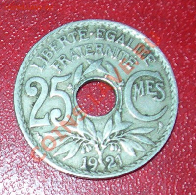 Франция 25сантим 1921 до 22:00мск   06.04 - Фррр1