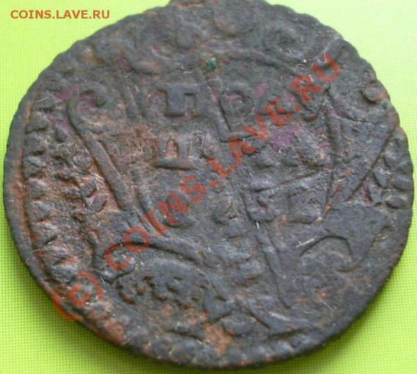 Полушка 1731г,перечекан - p-31g 002