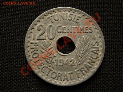 Тунис Франц. 20 сантимов 1942 цинк до 07.04.12 в 15.00 М - IMG_7251