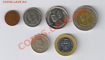 ТАИЛАНД,ДОМИНИКАНА,ТУРЦИЯ-6 монет до 12.04.2012г 21-00 - 6 иностранных монет 003