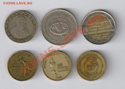 ШРИ-ЛАНКА - 6 ЮБИЛЕЙНЫХ монет до 12.04.2012г 21-00 - 6 ЮБИЛЕЙНЫХ МОНЕТ ШРИ ЛАНКА