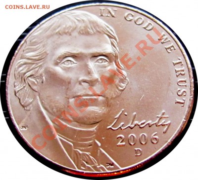 F42 5¢ США Monticello 2006D UNC до 11.04 в 22°° - F42 5c Monticello 2006D_2