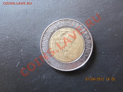 Сан-Марино 500 лир 1994 до 08,04 - 33333 022