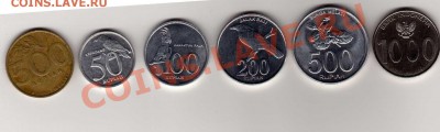 Обмен разными монетами - Индонезия монеты-1